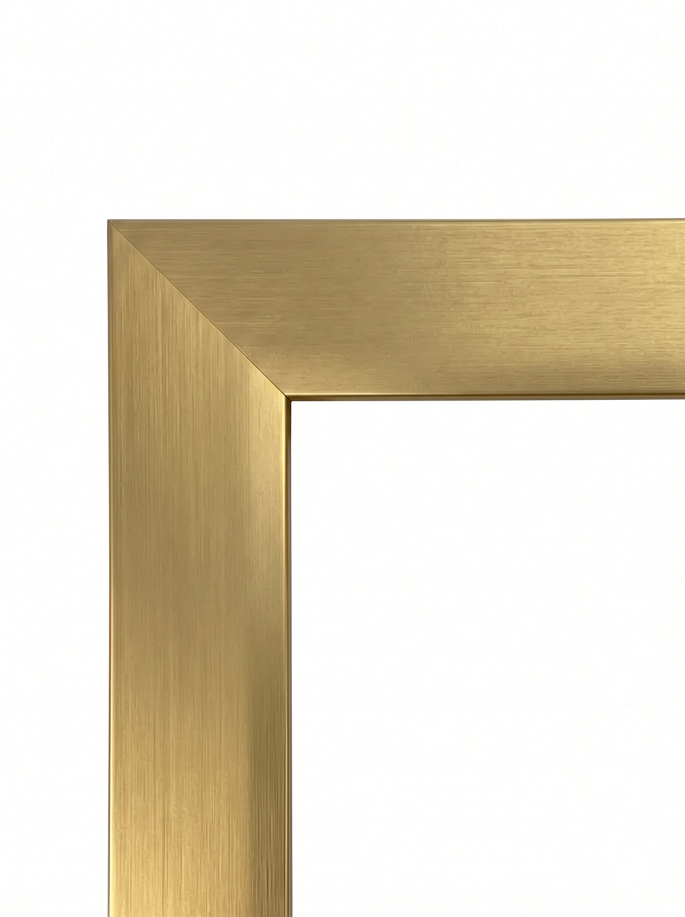 Billedramme Anemone i guld (Gold, A1006) – 30 mm bred aluramme i børstet aluminium på mål