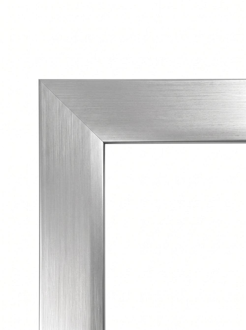 Billedramme Anemone i sølv (Silver, A1004) – 30 mm bred aluramme i børstet aluminium på mål
