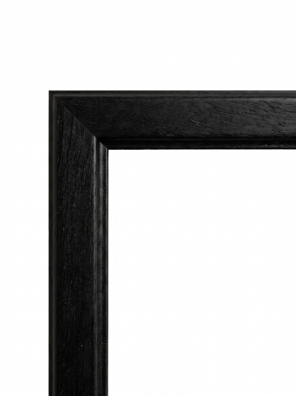 Billedramme Brunelle i sort (Black, T1008) – 13 mm flad galleriramme i træ på mål