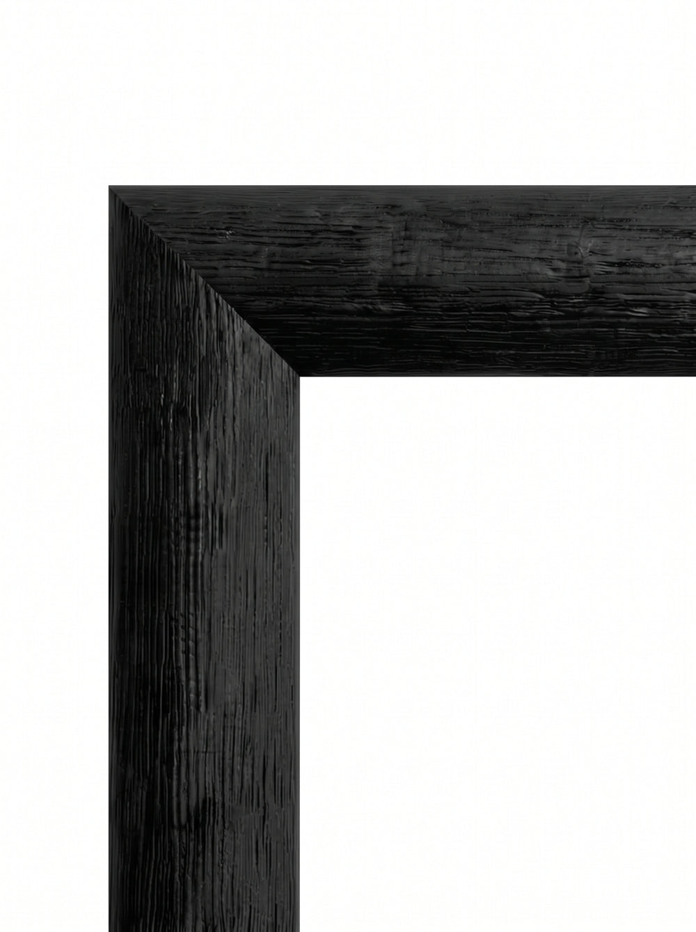 Billedramme Røn i sort (Black, T1061) – 30 mm ekstra bred træramme på mål